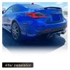 Carbon Fiber Car Rear Bumper Diffuser Lip Spoiler For Lexus RC F Base Coupe 2-Door 2015-2018 Racing Rear Diffuser Apron Guard view 3