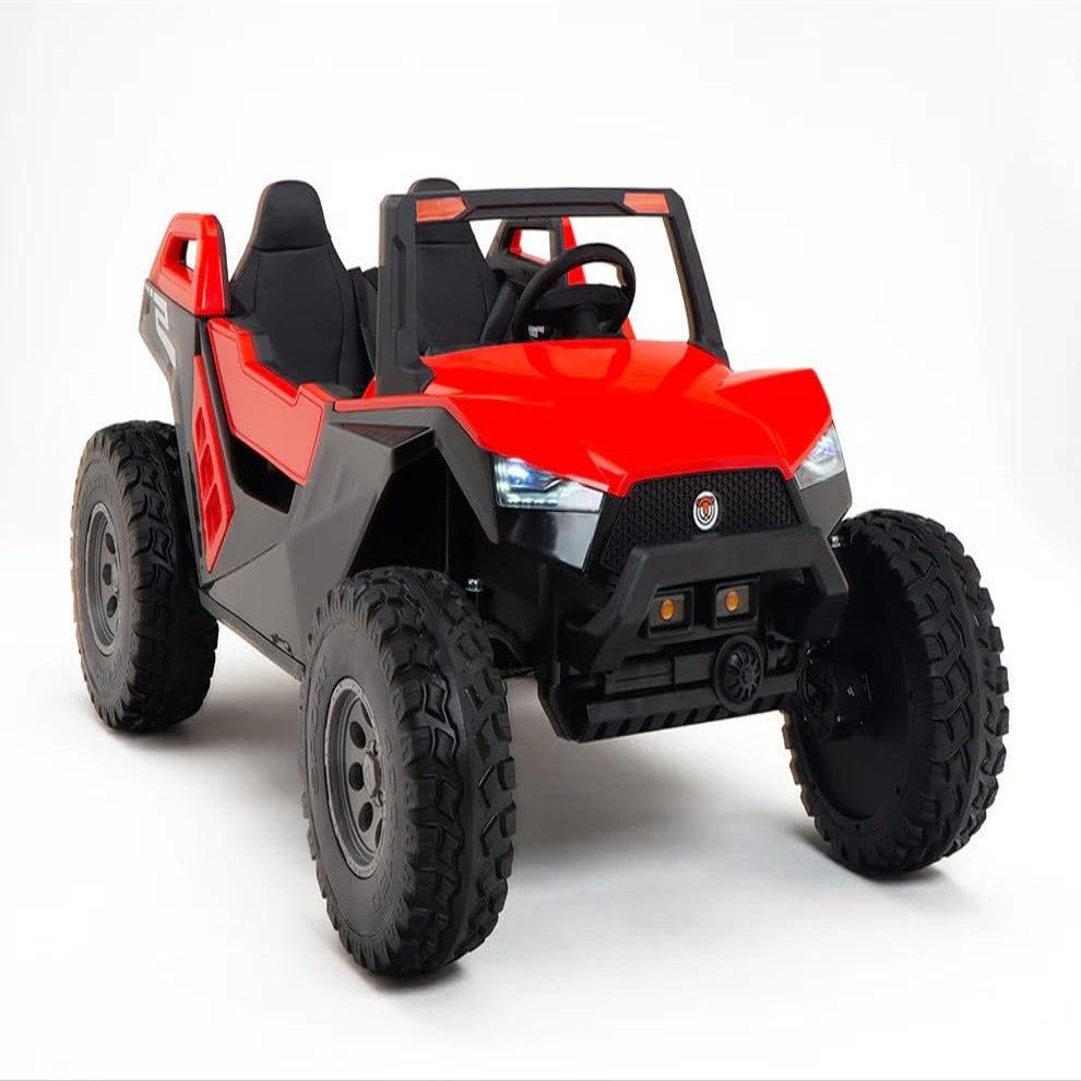 24V Red Tiger All Terrain UTV Ride on Buggy with Remote - RED