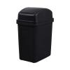 5.5 Gallon Black Bathroom Trash Can with Swing Lid, Slim Plastic Compact Small Garbage Cans for Kitchen,Easy to Clean,Detachable Garbage Can for Bedroom,Office,Dorm Room,Restroom,Kitchen,Bathroom view 1