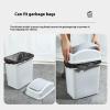 5.5 Gallon Black Bathroom Trash Can with Swing Lid, Slim Plastic Compact Small Garbage Cans for Kitchen,Easy to Clean,Detachable Garbage Can for Bedroom,Office,Dorm Room,Restroom,Kitchen,Bathroom view 3