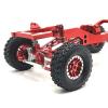 1/12 RC Car Parts RC Repairs Models with Wheel Tire Modification Aluminum Car Frame Assembling Spare Parts DIY Modified Replacement Upgrade for MN82 LC79 RC Car(Red) view 3
