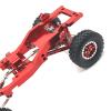 1/12 RC Car Parts RC Repairs Models with Wheel Tire Modification Aluminum Car Frame Assembling Spare Parts DIY Modified Replacement Upgrade for MN82 LC79 RC Car(Red) view 4
