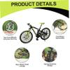 Ssguopte Finger Bike 4 x 3 x 4 Cool Delicate Finger Bikes Model Sturdy Metal Mini BMX Bike Simulation BMX Decorative Mini Bikes Toys Crafts for Home, Office Desk view 2