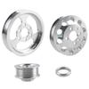 Lightweight Underdrive Pulley Set 3pcs Compatible with MK4 GLI 1.8T 2.0 20V(Silver) view 1