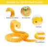 Kreomitxt 12 Inch 3D Printed Snake with Egg - 3D Snake Figure in Easter Eggs Articulated Snake - Office Toy for Desk Fidget Toy - for Adults and Children view 3