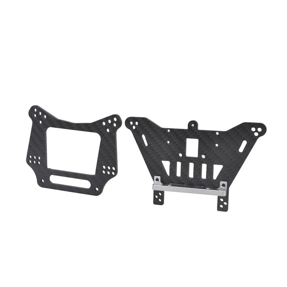 Rc Frame Chassis Parts For Traxxas For Slash 2WD For Rustler For VXL For Bandit Carbon Front & Rear Shock Tower Mounts Rc Car Parts Accessories Replacement