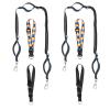 2PCS Safety Waist Leash Harness for Kids with Autism, Hands-Free Waist Belt Link with 3 Padded Handles and Durable Bungee, Secure Public Walking for Special Needs ADHD/ASD Autistic Children view 1