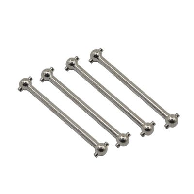 MIGHTY SCAPERS 4Pcs Stainless Steel Dogbone 51mm Upgrade Parts Compatible with A979 A949 A959 A969 K929 Himoto E18 Spino 1:18 Scale RC Cars(Silver 4pcs)