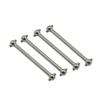 MIGHTY SCAPERS 4Pcs Stainless Steel Dogbone 51mm Upgrade Parts Compatible with A979 A949 A959 A969 K929 Himoto E18 Spino 1:18 Scale RC Cars(Silver 4pcs) view 1