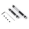 DIQYRS Front Rear Drive Shaft Compatible with HOBBYPLUS CR18P for Rock for Van 1/18 RC Upgrades Parts Accessories 2PCS Steel Center Drive Shaft Set(Black) view 2