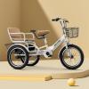 3 Wheel Bike for Kids 2-9, Lightweight Toddler Tricycle Tandem Bikes with Adjustable Height, Comfortable Toddlers Kid Trike Bicycle, Dual-Brake Design(Grey,14in/34cm) view 1