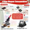 Pnpaea Square Fridge Magnet Maker Machine,DIY Photo Magnet Making Machine,with Paper Cutter,for Helping with Your Child,APOSS School Projects Cutter(Cardboard*100sets)-50 * 50mm view 3