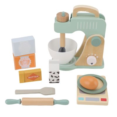 Naroote Wooden Blender Play Set, Bake Mixer Toys for Toddlers Role Playing, Made from Solid Beech Wood, Promotes Family Bonding, Educational Play for Classroom Home