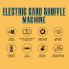 Automatic Card Shuffler Machine for 4 Decks, Low Noise & Portable Shufflers Machine,Electric Card Shuffler, USB C Rechargeable, for Uno, Blackjacks, Pokers Cards Games (1pcs) view 3