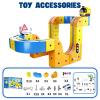 3D Infinity Track Electric Train Set Flexible Race Track for Kids 4 6 7 8, with Gravity-Defying 360 Movement,79 PCS Car Track for Toddlers 3-5, Building Toy Train - STEM Learning Gift view 2