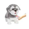 CU-MATE Plush Interactive Simulation Dog-Realistic Puppy Electronic Toy Dog Cat with Walking/Barking/Wagging Tail/Talking-Like Real Robotic Present (Electric Schnauzer) view 1