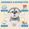 CU-MATE Plush Interactive Simulation Dog-Realistic Puppy Electronic Toy Dog Cat with Walking/Barking/Wagging Tail/Talking-Like Real Robotic Present (Electric Schnauzer) view 3