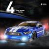 1/16 Scale Mini RC Drift Car for Adults, 2.4G 4WD High-Speed Electric RC Racing Car with LED Lights, Drift Tires & Roadblocks, Ideal Gift for Hobbyist - RTR view 4