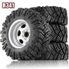 4PCS 1.9 Beadlock Aluminum Wheels with 1.9 RC Crawler Tires, Metal Rim & Soft Rubber Tire Set for TRX-4, SCX10 II III, Gen 8 (1/10 Scale) view 4