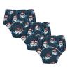 WIFIU Shark Santa Hats Sunglasses Toddler Potty Training Pants, Baby Girls Boys Soft Training Underwear 3 Pack, Size 4T Multicolor view 1