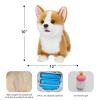 CU-MATE Plush Interactive Simulation Dog-Realistic Puppy Electronic Toy Dog Cat with Walking/Barking/Wagging Tail/Talking-Like Real Robotic Present (Electric Corgis) view 2