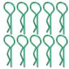 RC Car Shell Clips R Shape Metal Body Pins High Quality Durable Secure Hold for 1/5 1/6 1/8 1/10 Scale Remote Control Cars Accessories 10Pcs (Green) view 1