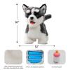 CU-MATE Plush Interactive Simulation Dog-Realistic Puppy Electronic Toy Dog Cat with Walking/Barking/Wagging Tail/Talking-Like Real Robotic Present (Electric Husky) view 2