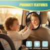 Craedli Baby Car Mirror for Backseat, 360 Adjustable Shatterproof Safety Car Seat Mirror for Rear Facing Infant, Clear Wide View Baby Mirrors Travel Essential Accessories (Black) view 3