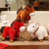 2026 Chinese New Year Plush Horse Animals, Realistic Plush- Horse Doll, Soft Zodiac Plush-Gift for Spring Festival Lunar New Years Gifts Blessing Souvenir (15CM Red) view 2