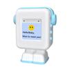 AI Robot Toys - Voice Interactive Desk Robot with Large AI Model, Educational Learning Companion for Kids Ages 5 (White&Blue) view 1
