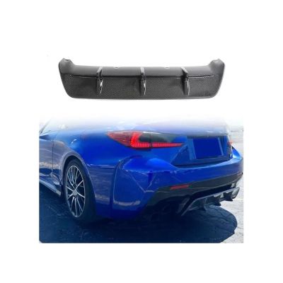 Carbon Fiber Car Rear Bumper Diffuser Lip Spoiler For Lexus RC F Base Coupe 2-Door 2015-2018 Racing Rear Diffuser Apron Guard