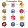 100 Pack Mini Fidget Spinner Toys Party Favors, Desk School Toy Anxiety Relief,Stress Relief Sensory Toys for Kids Adults,Treasure Box Toy for Classroom Prizes, Halloween Treats Toys Bulk view 2