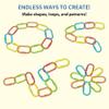 Skillmatics Connectable Learning Link Toy for Toddlers Fun & Educational Snap-Together Toy for Babies, Fine Motor Skill, Hand-Eye Coordination & Early Learning, Gift for Ages 1024 Months, 15 Links view 3