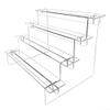 Acrylic Display Stand Transparent Ladder Shelf for Collectibles, Jewelry, Lipsticks, Toys - Multi Tier Risers Organizer, for Easy to Assemble(Four Floors) view 1