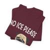 Abolish ICE No Ice Please Cute Pug Dog Funny Political Activist Social Justice Protest Graphic Maroon view 3