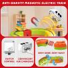 Electric Train Set for Kids Ages 3-8, Magnetic 3D Flexible Race Tracks, 68 PCS Building Toy with Anti-Gravity Train, Educational STEM Gift for Boys66 Blocks + 1 Magnetic Train +1 Charger view 4