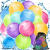 18PCS Reusable Water Balloons No Magnets, 100% Silicone Quick Fill Water Balls for Kids, Self-Closing Water Balloons with Mesh Bag, Eco-Friendly Water Bombs, Summer Outdoor Toys & Pool Toys view 1