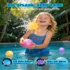 18PCS Reusable Water Balloons No Magnets, 100% Silicone Quick Fill Water Balls for Kids, Self-Closing Water Balloons with Mesh Bag, Eco-Friendly Water Bombs, Summer Outdoor Toys & Pool Toys view 3