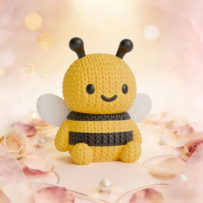 3D Printed Animals, Knitted Bee for Mother's Day, 3D Printed Desktop Ornament, 3D Animals Decor for Living Room Tabletop Creative Home Decoration Exquisite Craft Gift ,Collectibles for Adults