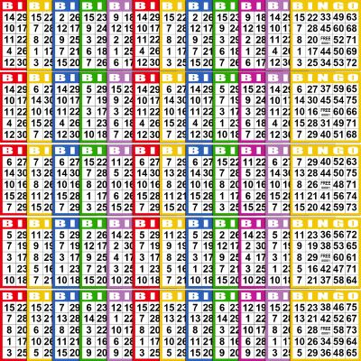 Harloon 500 Sheets Bingo Paper Game Cards 20 Books 4"x4" Disposable Cards Suit for Family Game Nights Large Groups Activities (Fresh Color)