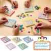 Harloon 500 Sheets Bingo Paper Game Cards 20 Books 4"x4" Disposable Cards Suit for Family Game Nights Large Groups Activities (Fresh Color) view 4