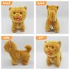 CU-MATE Plush Interactive Simulation Dog-Realistic Puppy Electronic Toy Dog Cat with Walking/Barking/Wagging Tail/Talking-Like Real Robotic Present (Electric Orange cat) view 4