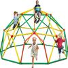 Zupapa 10FT Climbing Dome, Outdoor Wide Door Dome Climber for Kids Supporting 1000 lbs, Easy Assembly Playground Jungle Gym Backyard Play Equipment, Monkey Bars for Backyard view 1