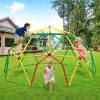 Zupapa 10FT Climbing Dome, Outdoor Wide Door Dome Climber for Kids Supporting 1000 lbs, Easy Assembly Playground Jungle Gym Backyard Play Equipment, Monkey Bars for Backyard view 3