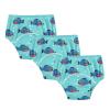WIFIU Blue Fish Sharp Teeth Bubbles Toddler Potty Training Pants, Baby Girls Boys Soft Training Underwear 3 Pack, Size 4T view 1
