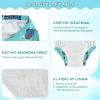 WIFIU Blue Fish Sharp Teeth Bubbles Toddler Potty Training Pants, Baby Girls Boys Soft Training Underwear 3 Pack, Size 4T view 3