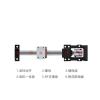 Ball screw motor base stepper servo motor integrated seat HM57/60/86 support installation bearing Holder(H-M15-60servocastironBlack) view 3