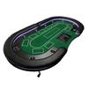 INO Design Foldable Poker Table for 10 Players Casion Games with Scroll Wheels and LED, Green view 2