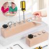 Educational Screw-Tightening Busy Board, Montessori Activity Board with Wooden Screwdriver Set, Fine Motor Skills Learning Toy for Hand-Eye Coordination & Focus Development for Toddlers (8 Holes) view 2