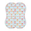 GOODOLD Teddy Bears Blue Muslin Baby Burp Cloths - Super Absorbent and Soft Burping Rags - Cotton Burp Clothes Set for Boys and Girls, 2 Pack view 1